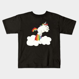 Rad White Unicorn Kids T-Shirt